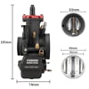 PWN carburetor 36 NIBBI racing black
