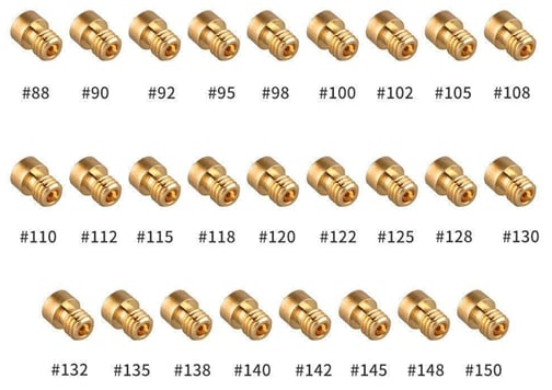 Main jets of the NIBBI carburetor racing PE