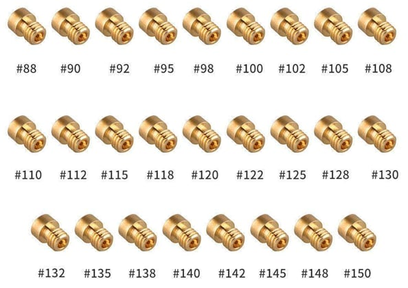 Main jets of the NIBBI carburetor racing PE