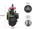 PWK carburetor 38 NIBBI racing black