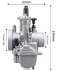PWK carburetor 24 NIBBI racing