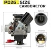 Carburetor PD26J NIBBI racing - set