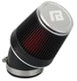 Air filter 42mm molate bent NIBBI racing - chrome