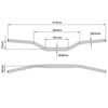NIBBI Racing ApexGrip 28 mm - light aluminium handlebars for moto, Sur-Ron, Talaria